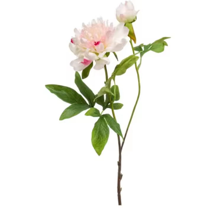 Vara de Peonia Artificial Sarah Rosa Claro 73cm - Decoración Floral - 1
