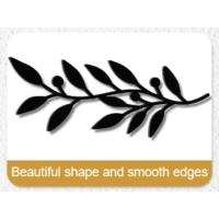 2pcs Decoración De Pared En Hierro Metálico Con Diseño De Hojas Y Ramas De Olivo Adorno Elegante Para Sala De Estar Estilo Rústico - details 0
