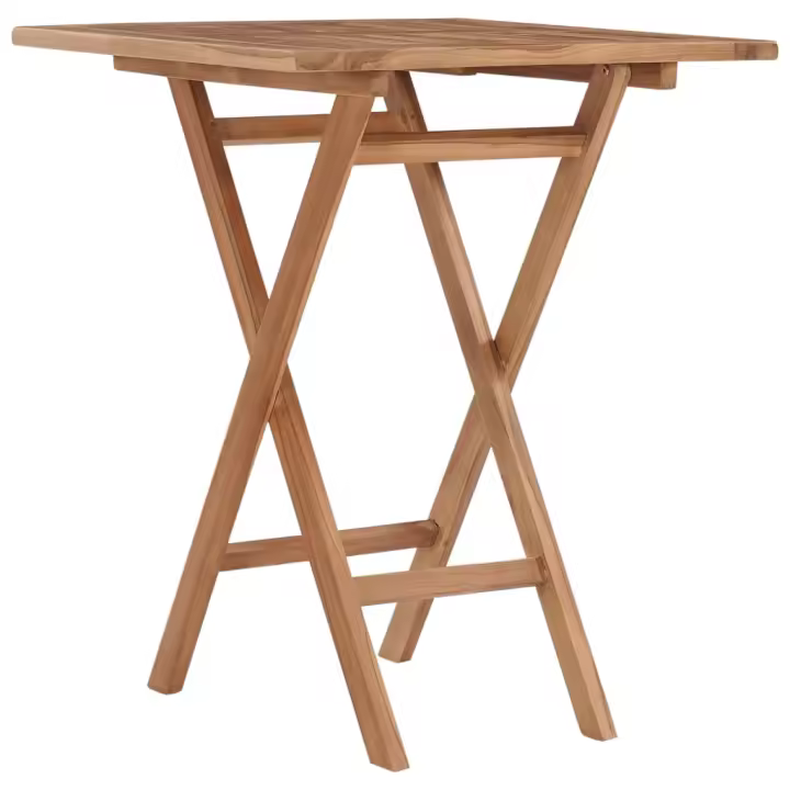 Mesa plegable de Jardín Madera de Teca 60x60x75 cm - 1