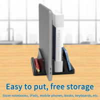 Soporte Vertical Para Portátil Con 3 Ranuras Soporte De Escritorio Para MacBook Tableta Y Teléfono Estación De Enlace Universal - details 7