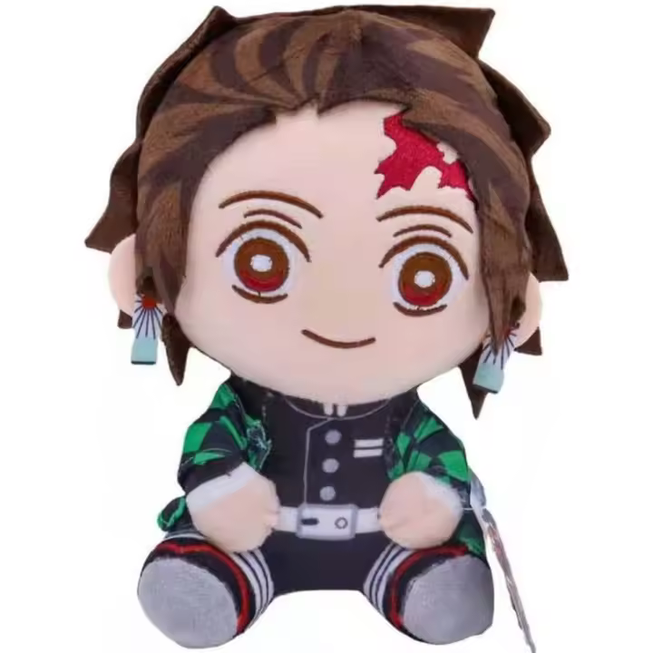 Muñeco de peluche con personaje de dibujos animados, suave y lindo muñeco de peluche, regalo de decoración para el hogar para fanáticos del anime - 1