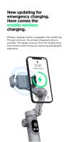 Estabilizador Mano De 3 Ejes Con Cargador Inalámbrico Pantalla LED Rueda De Enfoque Para Smartphones iOS Y Android VIKEFON Smart X pro - details 6