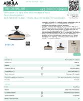 FABRILAMP Ventilador ALTA GAMA DC IGLU 59w 6980lm Negro/haya 3asp.desplegables 32/47x50/107d.3col,remoto,regulable intensidad Temporizador, Memoria . Incluye mando a distancia y dos tijas de 10 y 25 centímetro calidad de confianza - details 5