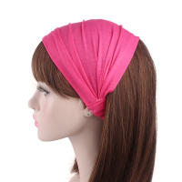 Nueva Bandeja De Cabello De Algodón Para Mujer En Verano Ancha Elástica Suave Deporte Yoga Correr Sudoración Tenis Gimnasio - details 5