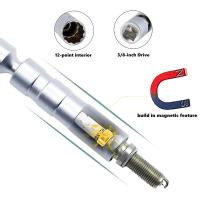 Adaptador De Llave De Encendido De Coche 14mm 16mm Con Manguera Flexible Magnética Y Pared Delgada 3/8" Herramienta De Reparación De Coche Universal - details 4