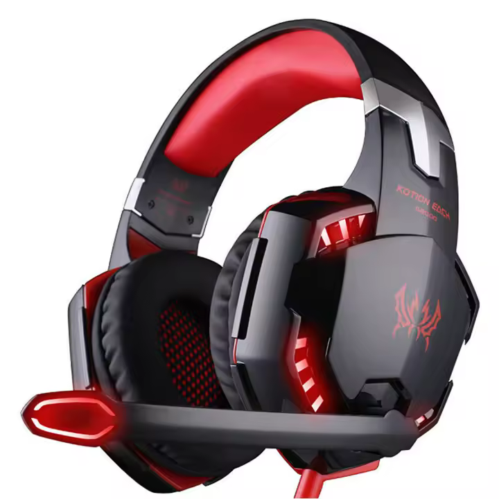 Auricular De Juego G2000 Con Audio Inmersivo Y Micrófono Cancelador De Ruido Luz LED Y Almohadillas Suaves De Memoria - 1