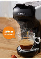 HiBREW Cafetera de cápsulas H1A, cafetera multicápsulas 4 en 1, compatible con cápsulas DG/Nes/ESE/café molido, Parada automática, Modos de café caliente y frío, Espresso perfecto, Negra - details 7