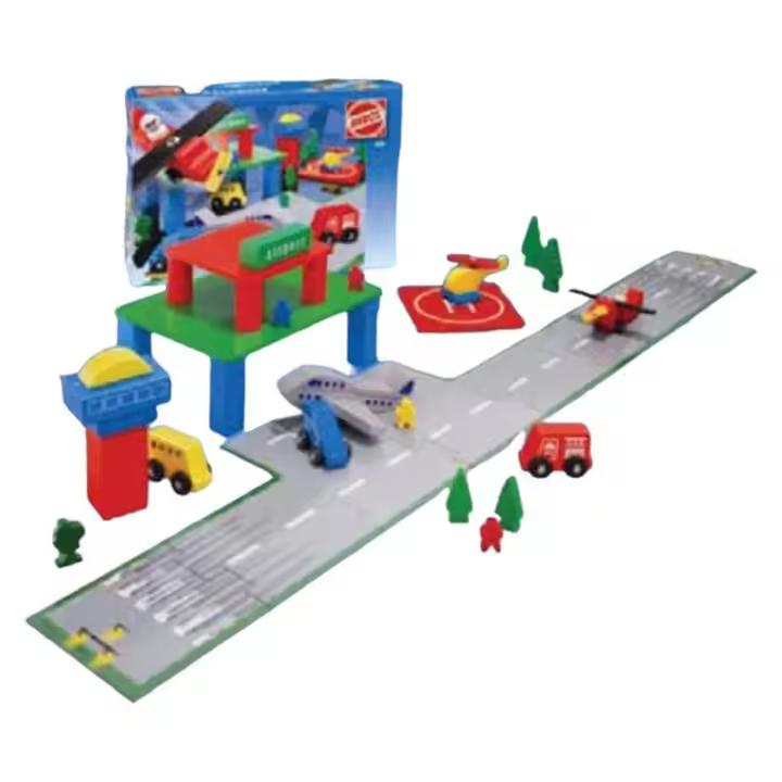 Eichhorn Aeropuerto Infantil de Madera - Juego de Construcción - 43 Piezas - 1