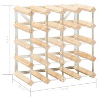 vidaXL Botellero para 20 botellas de madera maciza de pino - details 4