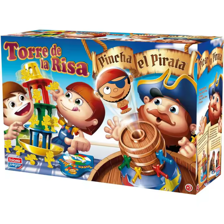 Pincha Pirata + Torre de la Risa Falomir 7777 Juguetes - 1