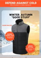 Chaleco Calentado Para Hombres Y Mujeres Tamaño 6XL Chaqueta Eléctrica USB Calentador Corporal Térmico Para Invierno Motorista - details 3