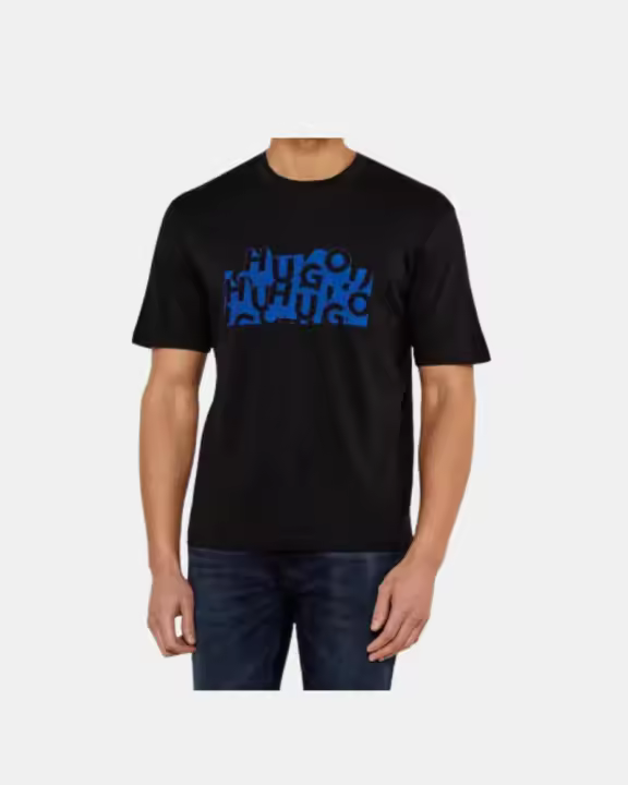 HUGO 50533528 NAFRALO Camisetas Manga corta Hombre Negro - 1