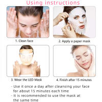 Máscara De Terapia De Luz Roja Recargable Para Cuidado De La Piel Con 7 Colores LED Dispositivo De Belleza Para El Rostro Uso Doméstico - details 7