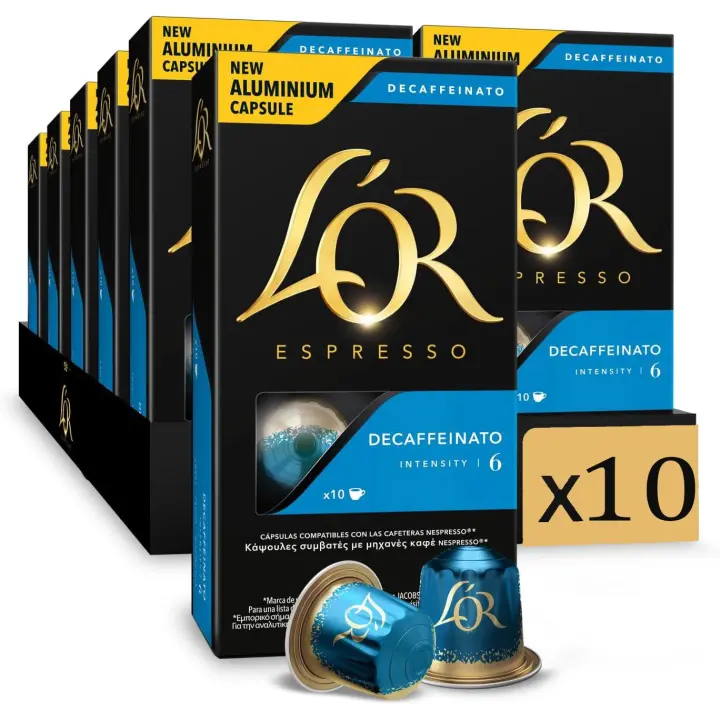 Pack de 10 - CAFE L`OR CAPSULAS DESCAFEINADO 10 UND 52 GR - 1