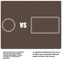 Bandeja De Cocina Montada En La Pared Con Papel Toalla Y Cesta De Basura Ecológica De 7L Con Tapa Para Cocinas Y Baños - details 3