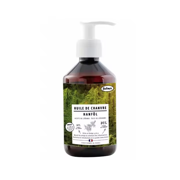 Aceite de Cáñamo Bubimex -  Ayuda a mejorar la condición de la piel y el pelaje de tu mascota - 1