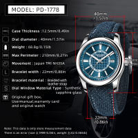 Reloj Mecánico Automático PAGANI DESIGN Para Hombre 40mm Cristal De Zafiro Acero Inoxidable Resistente Al Agua 10Bar Calendario Completo Fashion & Casual - details 5