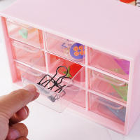 Caja De Almacenamiento Para Escritorio Con Mini Cajones Caja De Nueve Cuadrados Pila Plegable Para Joyería Accesorios De Peluquería Y Adhesivos - details 4