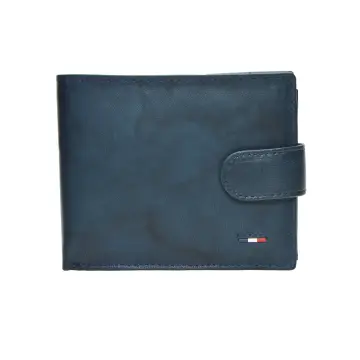 Cartera JAGUAR Para Hombre De Piel Auténtica - Azul, 12x9cm, Con Monedero Y 9 Ranuras Para Tarjetas