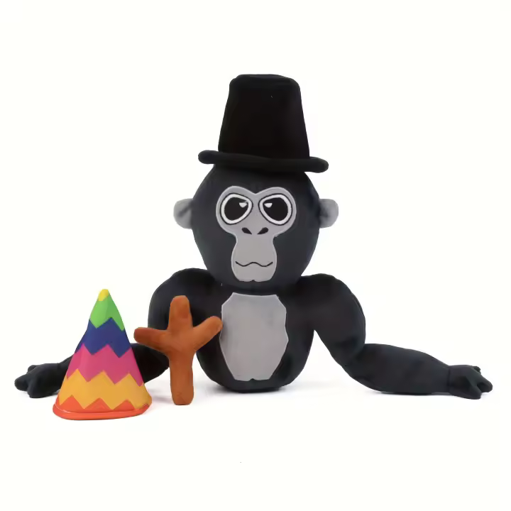 Juguete De Peluche Gorila HATEEMO Decoración Divertida Para El Hogar Regalo De Cumpleaños Para Niños Y Amigos Aficionados Al Juego Material De Peluche Corto Relleno De Algodón PP Tamaño 22cm Unisex - 1