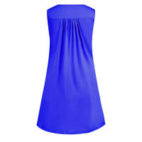 Vestido De Verano Para Mujer Talla S-5XL Estilo Casual Prenda Interior Con Botones Pleated Vintage Largo Hasta La Rodilla - details 3