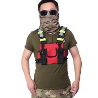 Rig De Pecho Exterior Bolsa De Almacenamiento Para Radio De Dos Maneras Accesorios De Caza Funda De Cinturón EDC Porta Walkie Talkie Bolsa De Mochila De Nylon - details 10