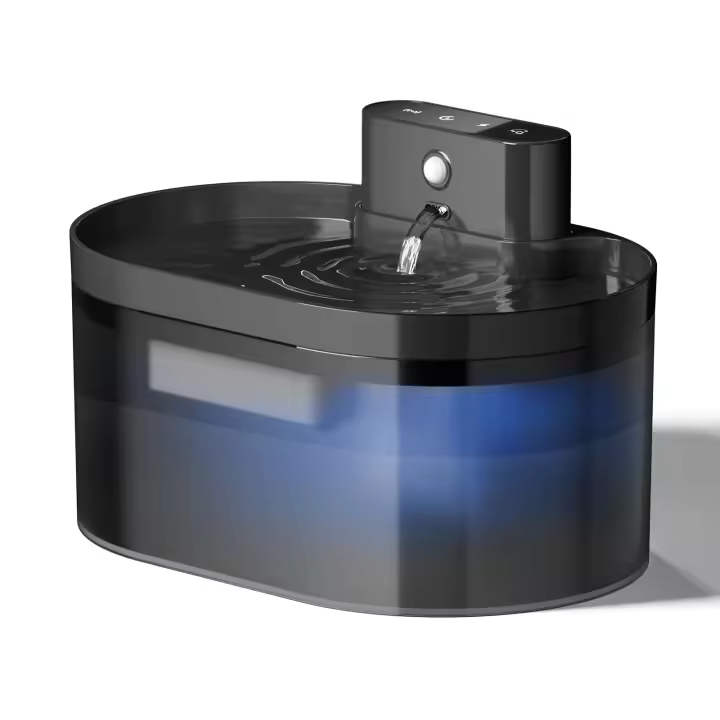Comedero Gato Automatico+2.2 Fuente para Gatos - 5G/2.4G WiFi Dispensador Comida Gatos - Comedero Automatico Gato Conectar App - Alimentación a Distancia - 1-10 Comidas al Día - 10s Voz - Doble Alimentación - 4L - 1