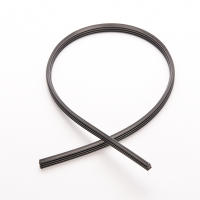 Limpia Parabrisas Universal De Silicona Negro Limpia Para Coche Y Autobús Plegable Sin Marco 650" 6mm 2 Piezas Reemplazo - details 0