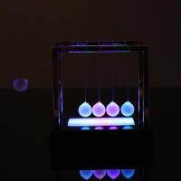 Juguete Educativo De Escritorio Newton's Cradle Regalo Para El Desarrollo Temprano Con Bolas De Metal Y Plástico Estilo Moderno - details 7