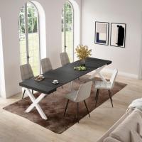 Skraut Home - Mesa Consola Extensible - Mesa Auxiliar - Tapa - 58/302x90cm - Práctica y Versátil - Estilo Moderno - Fácil Montaje - details 1