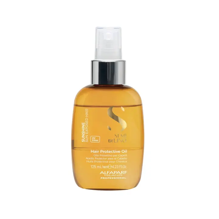 Alfaparf SDL Sunshine Hair Protective Oil 125 Ml. / Aceite capilar ligero y nutritivo diseñado para crear una barrera protectora contra los rayos UV, el cloro y la sal del mar. - 1