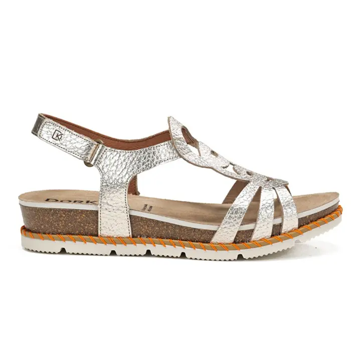 Shoes Sandalias Mujer marca Dorking modelo D9322-Ve para mujer en color champan - 1