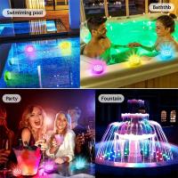 Luz Submersible Recargable RGB Para Piscina Con Control Remoto Impermeable Para Decoración De Bañera Fuente Luz LED De Batería Incluida Protección IP68 - details 9