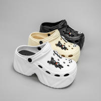Sandalias De Tacón Alto Estampado De Oso Floral Nueva Moda X8809 Para Mujer Cuero Sintético Imitación Plataforma Casual - details 3