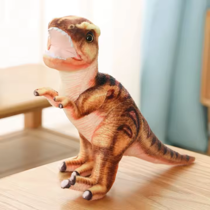 Muñeco De Peluche Tyrannosaurus Rex Simulación 38/46/54cm Juguete De Dinosaurio De Jurassic World Regalo Para Niños Decoración De Habitación - 1