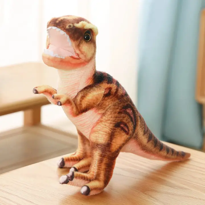 Muñeco De Peluche Tyrannosaurus Rex Simulación 38/46/54cm Juguete De Dinosaurio De Jurassic World Regalo Para Niños Decoración De Habitación - 1