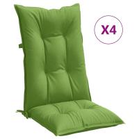vidaXL Cojines silla respaldo alto 4 uds tela 120x50x7 cm Color Antracita melange,  Gris claro melange,  Gris oscuro melange y mas Cojín Decorativo de Asiento Cojines de muebles de salon - details 7