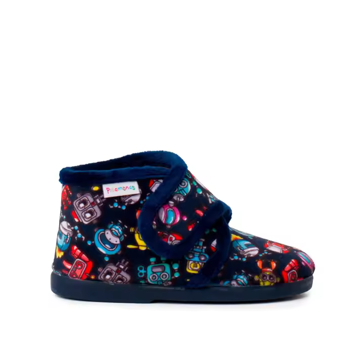 Pisamonas Zapatillas Andar Por Casa Niños Dibujos - 1