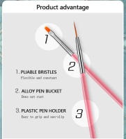 Set De Pinceles Para Arte De Uñas DUTRIEUX Combo Para Dibujar Pintar Y Grabar Con Cepillo Plano Para Gel De Acrílico Y Uñas UV Herramientas De Manicura - details 2