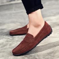Zapatos Casuales Para Hombre De Cuero De Alta Calidad Mocasines Con Cordones Tamaño 38-47 Diez Colores Slip-on Zapatos De Conducción Moda Transpirables Y Massajeados - details 12