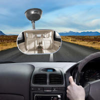 Espejo Retrovisor Para Bebé En Asiento Trasero De Coche Con Ventosa De Rotación De 360 Grados Espejo De Seguridad Para Niños Monitores De Interior Universal Blanco - details 5