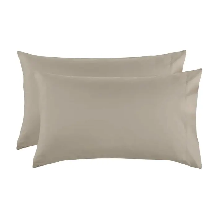 Novotextil - Funda de Almohada Lisa de Microfibra de Poliéster en Varios Colores - Pack X2 Pequeñas y Pack de 1 Unidad Grande - 1