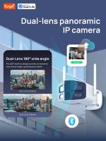 Cámara De Seguridad IP Tuya 4MP Con Lente Dual WiFi Monitor De Bebé Visión Nocturna En Color PTZ Mini Para Interior Y Exterior - details 3