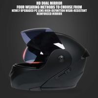 Casco de bicicleta eléctrica doble lente flip-up casco de cara completa casco de carreras casco corriendo casco unisex casco de doble uso - details 2