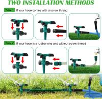 Riega Jardín Automático 360 Grados Rotativo Para Riego Agrícola Sprinkler De Agua Eficiente Y Moderno Sin Químicos Originales En China - details 7