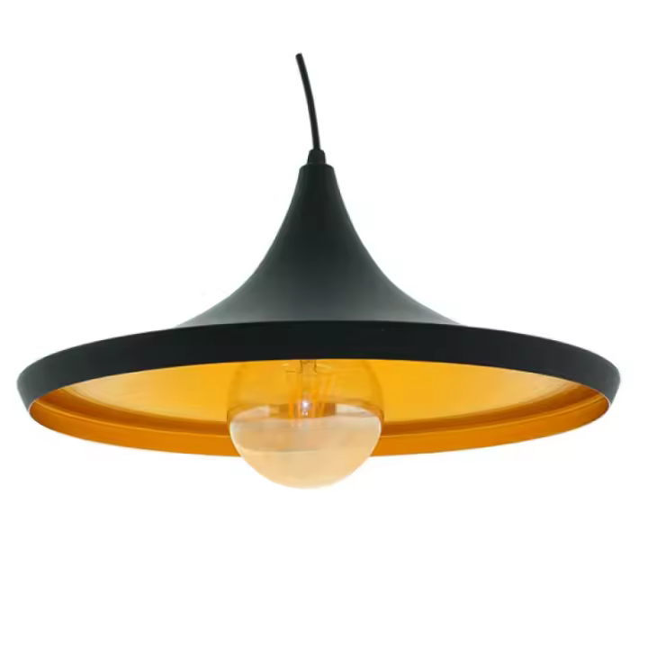 Led By Guli - Lámpara Colgante Decorativa de Techo Metal Negro Mate con Casquillo E27 para Salón - Diseño Japonés único - 1