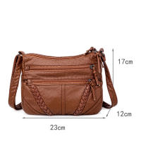 Bolso De Hombro Para Mujer En PU Genuino Moda Y Versatilidad Regalo Ideal Para Chicas Y Adultas Mayores Con Cierre De Cremallera Y Bolsillo Interior - details 26