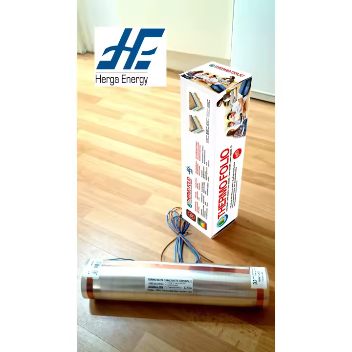 Calefacción por Suelo Radiante, HERGA ENERGY, Ahorra Energía Garantía de por Vida, 120W/m2 - Fabricado en España, Certificado CE - 1