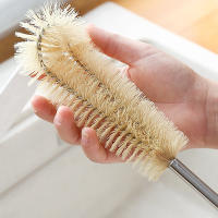 Cepillo De Limpieza Para Botellas Y Vajillas Con Mango Largo De Madera Y Nylon Duradero Para Electrodomésticos De Cocina Y Botellas De Bebé - details 4