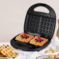 Mini Horno Eléctrico Multifuncional Para Galletas Y Sándwiches Antiadherente Para Desayuno En Casa Máquina De Hornear Postres - details 8
